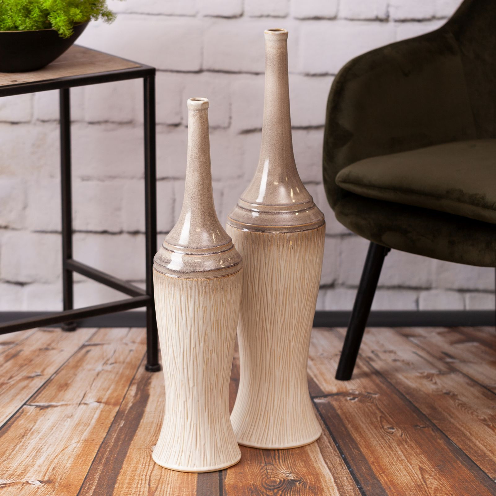 Váza ROSINA 02 krémová