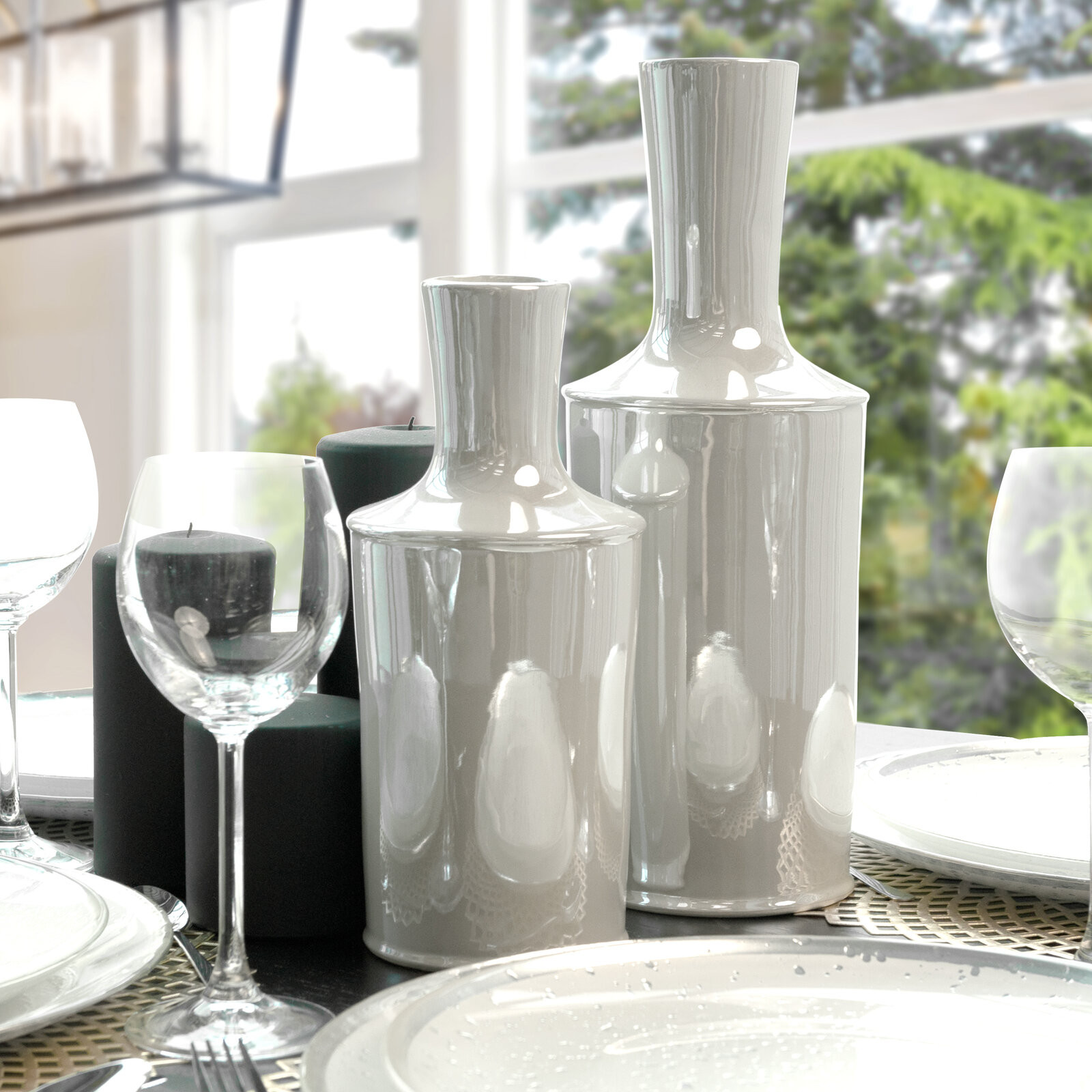 Váza SIMONA3 02 perlová