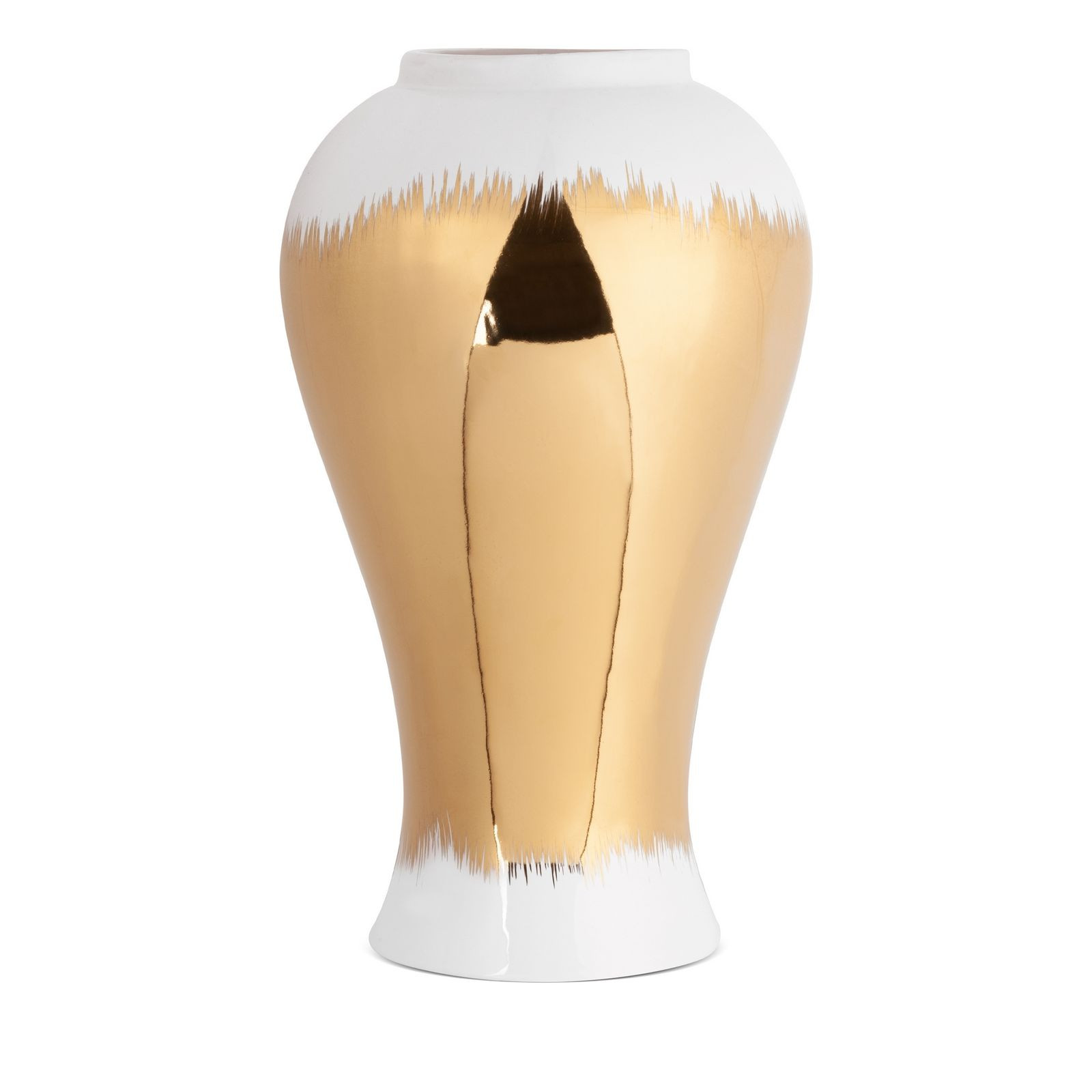 Váza TALA 03 bílá / zlatá