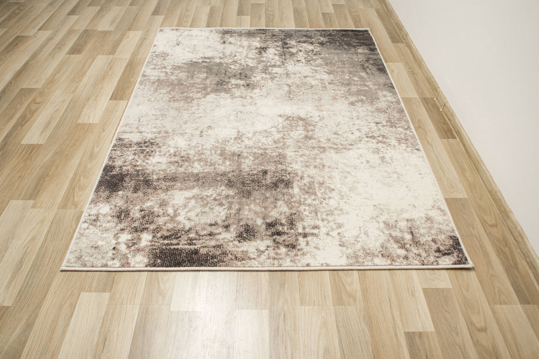 Koberec Dywilan Raw 10 Silver krémový / antracitový / fialový