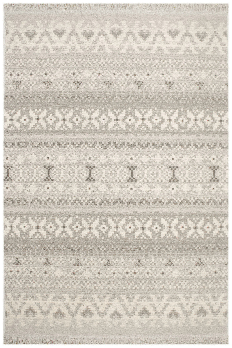 Koberec Tempo Natural-F Poncho Etno světle šedý