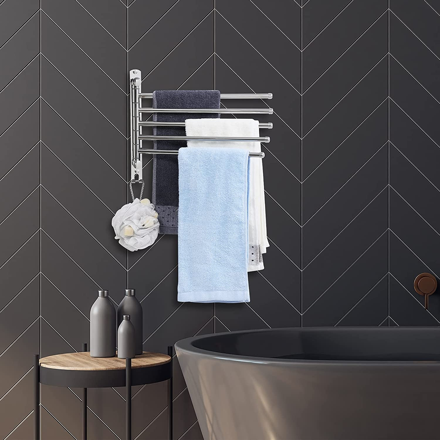 Věšák na ručníky ONTI chromový