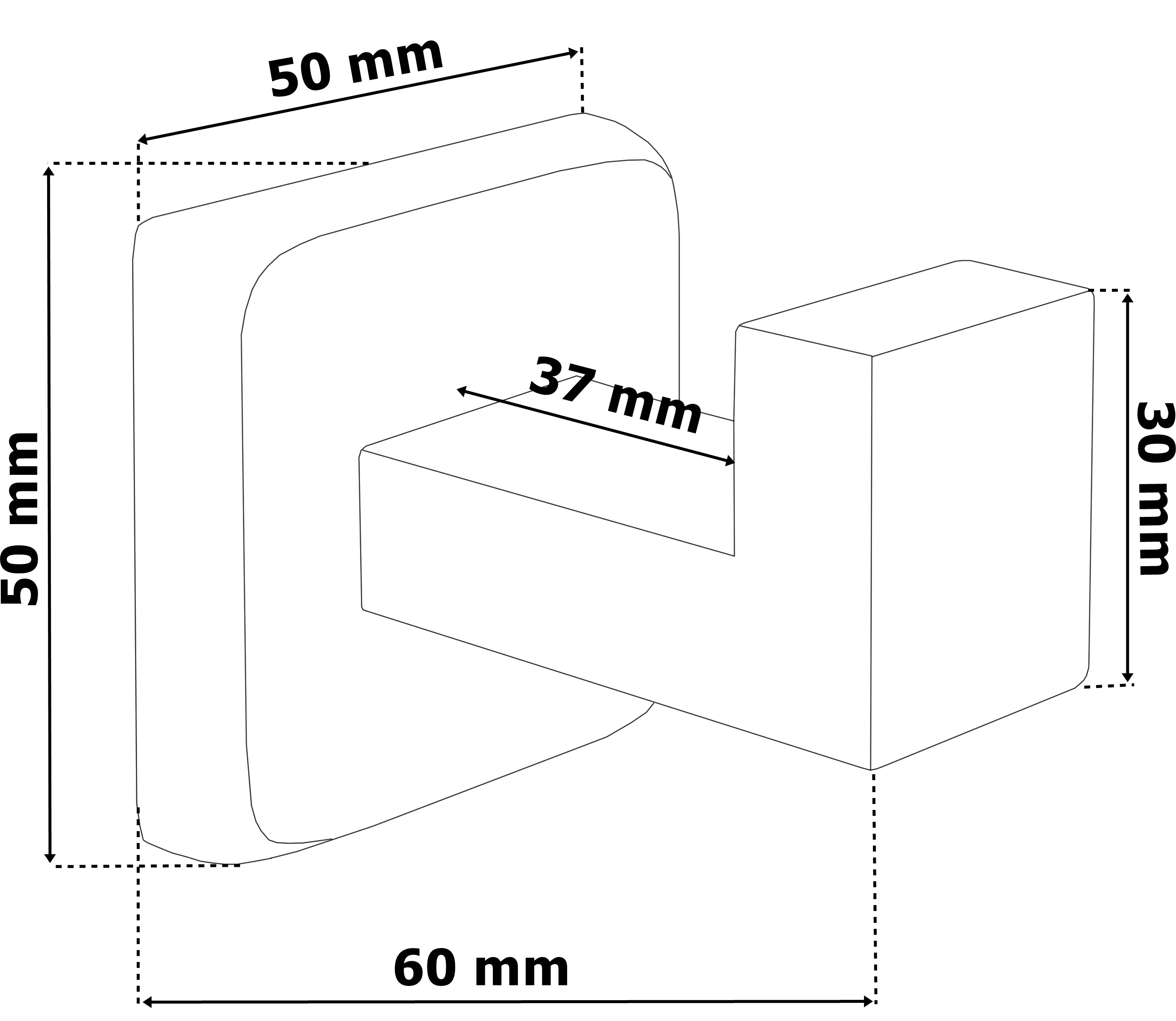 Koupelnový věšák SALUS černý