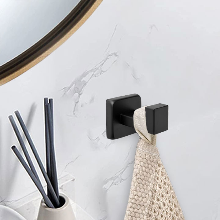 Koupelnový věšák SALUS černý