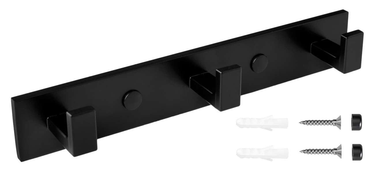 Koupelnový věšák TRIO Loft černý