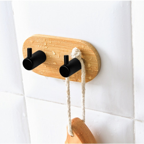 Koupelnový věšák KENDAR 2 háčky