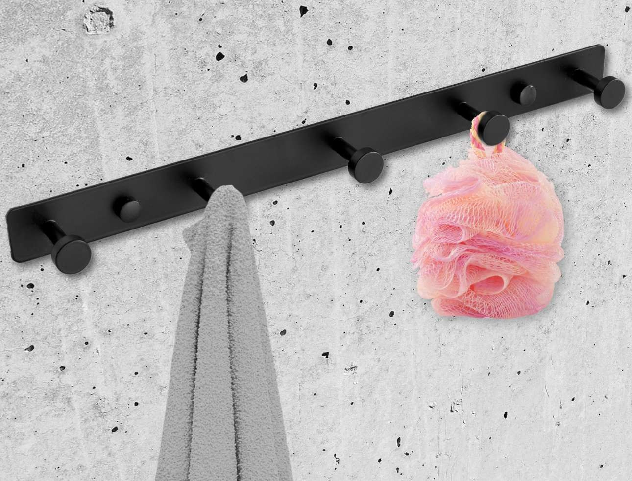 Koupelnový věšák TANGER Loft černý