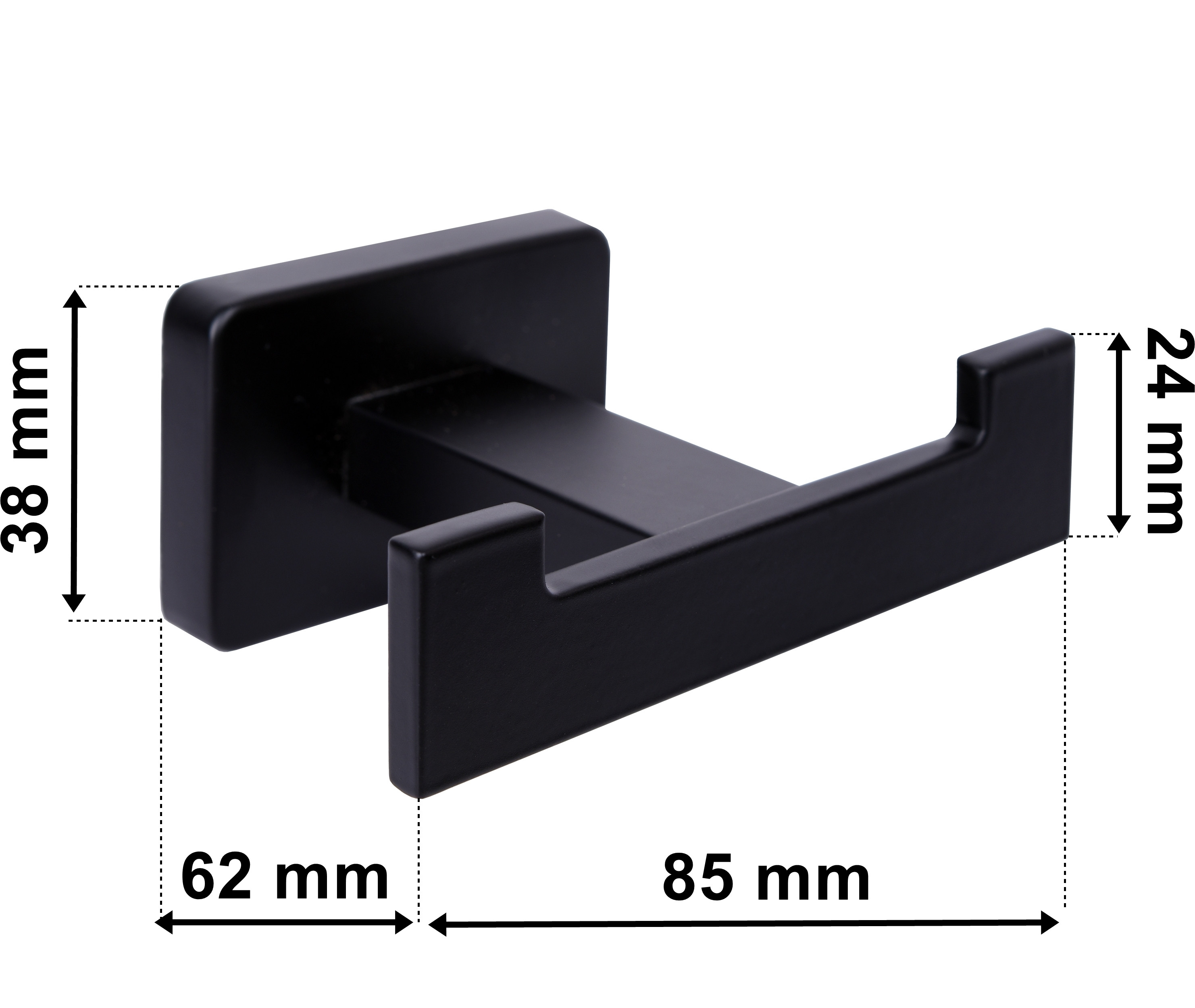 Koupelnový věšák ARGOS černý