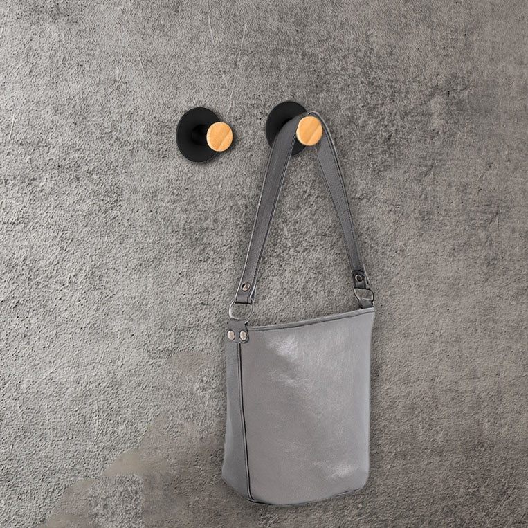 Sada dvou koupelnových věšáků KOVIR černá (2 ks)