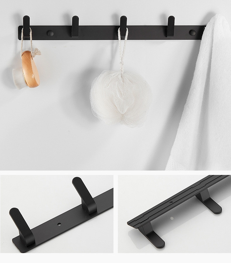 Koupelnový věšák FEZ černý