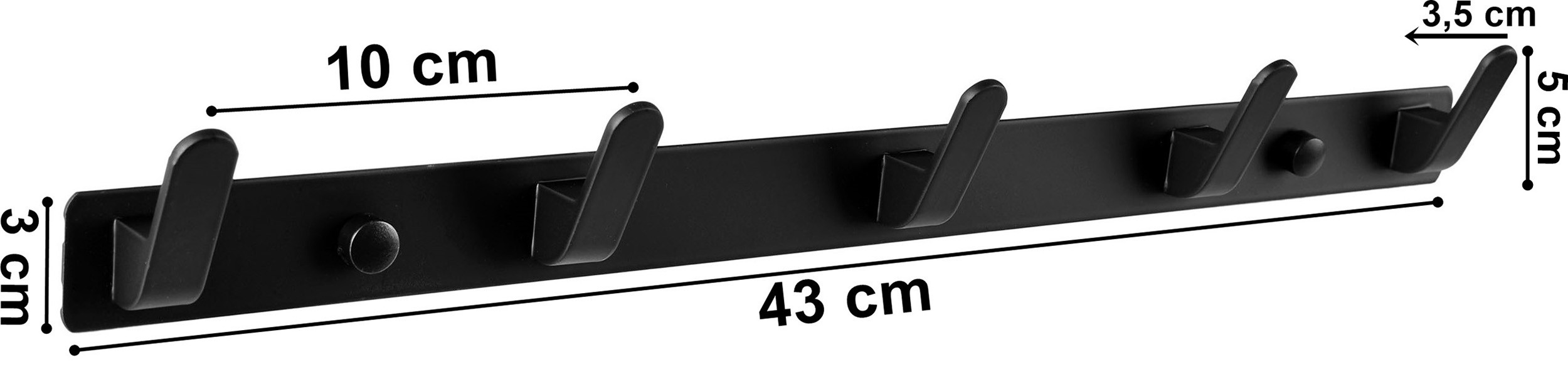 Koupelnový věšák FEZ černý