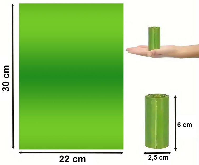 Pouzdro na sáčky pro psy GIZMO s rolkami (20 ks)