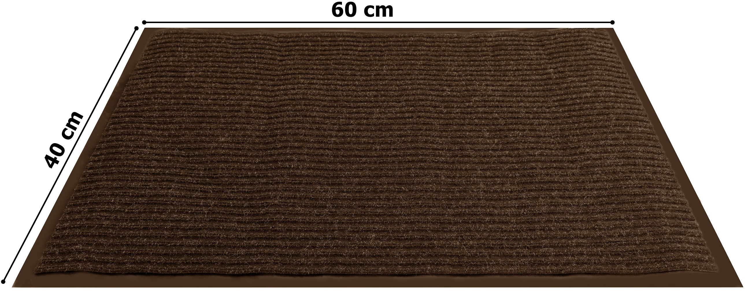 Sada rohožek SEILA hnědá 40x60 cm (2 ks)