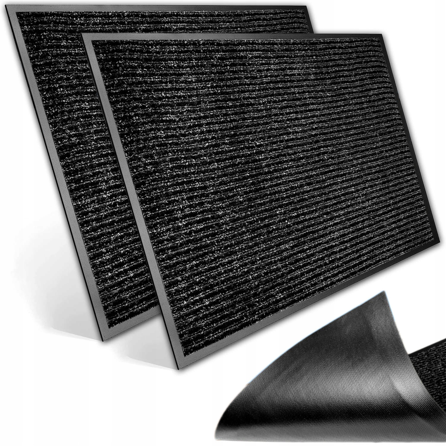 Sada rohožek SEILA černá 40x60 cm (2 ks)