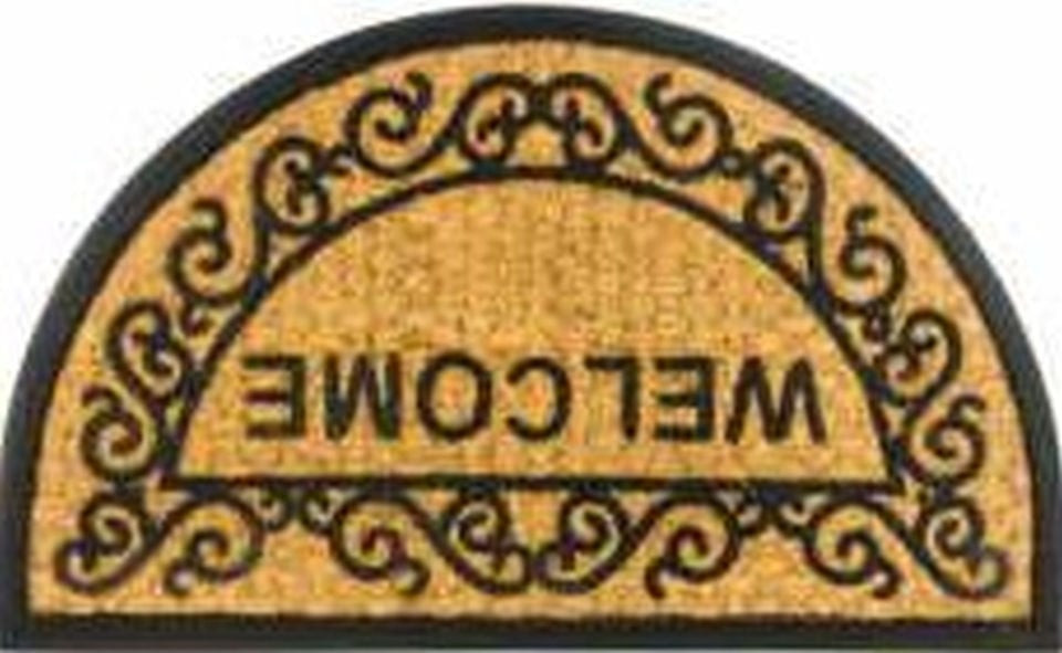 Rohožka WELCOME půlkruh