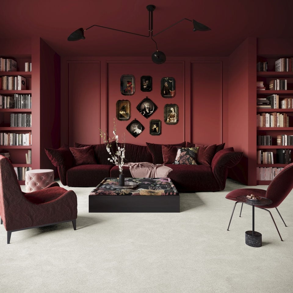 Metrážovy koberec SCENERY biely