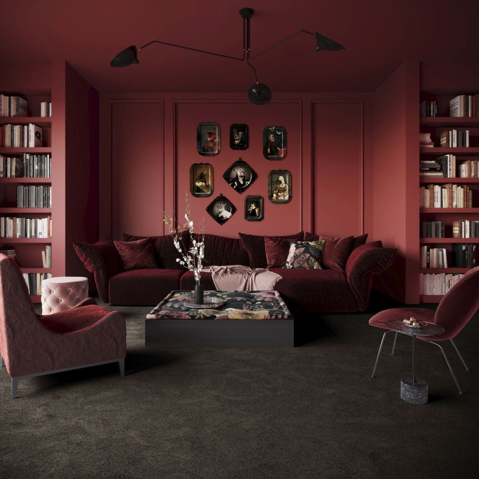 Metrážový koberec SCENERY černý