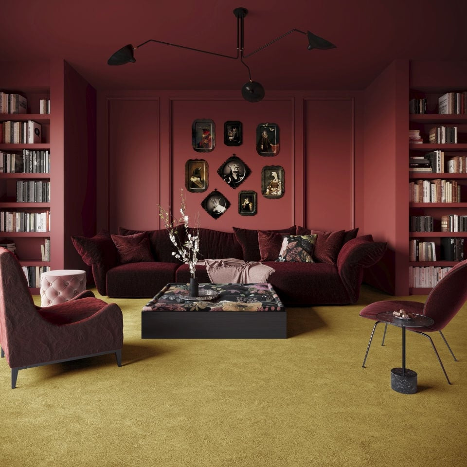 Metrážový koberec SCENERY zlatý