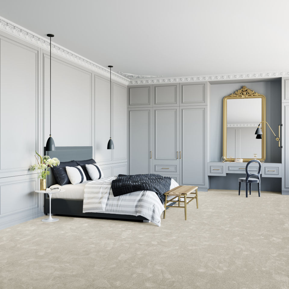 Metrážový koberec SEDUCTION bílý