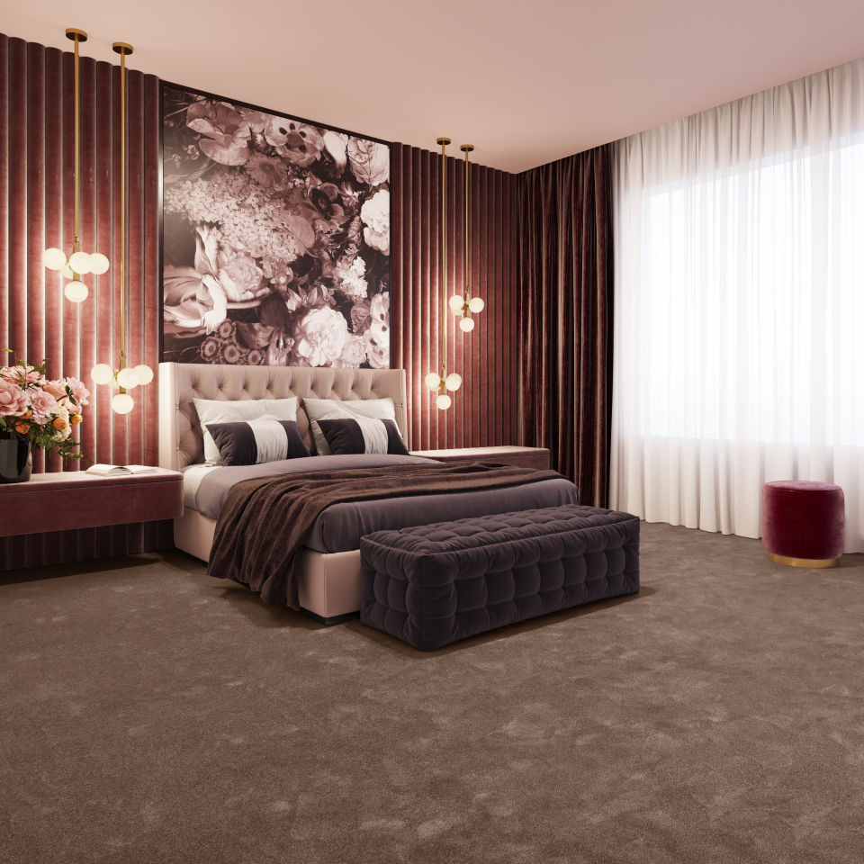 Metrážový koberec SEDUCTION hnědý