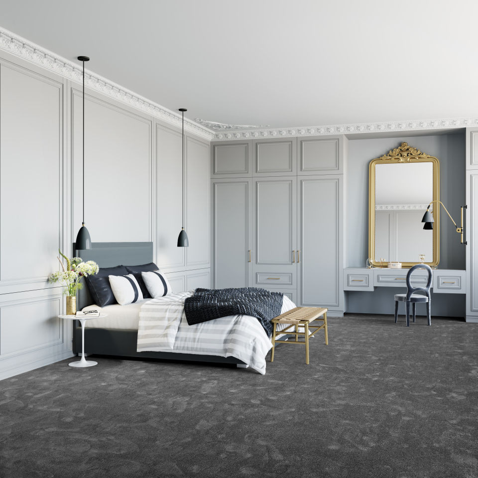 Metrážový koberec SEDUCTION grafitový