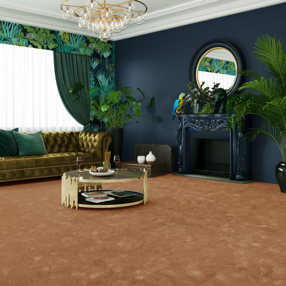 Metrážový koberec SEDUCTION měděný