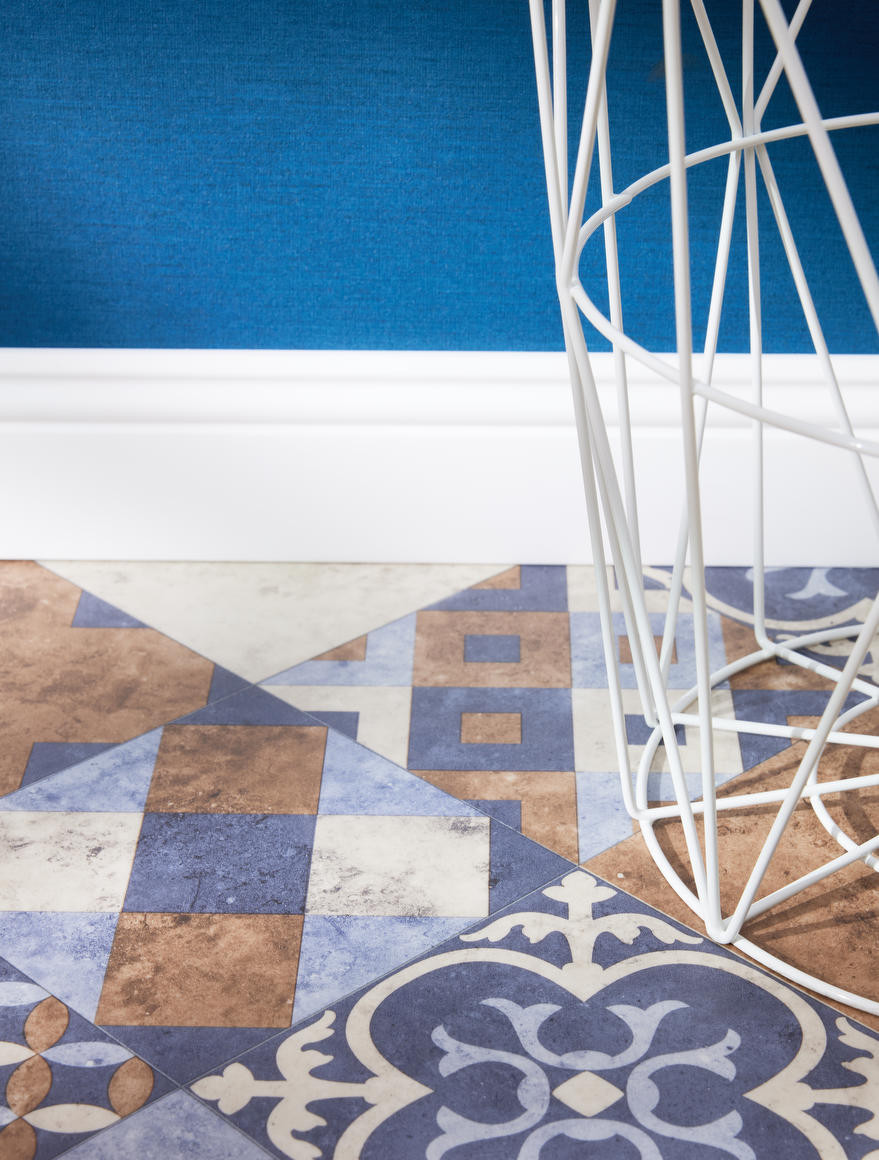 PVC podlaha Tarkett Iconik 260D 27125014 Zaragoza Tile Indigo