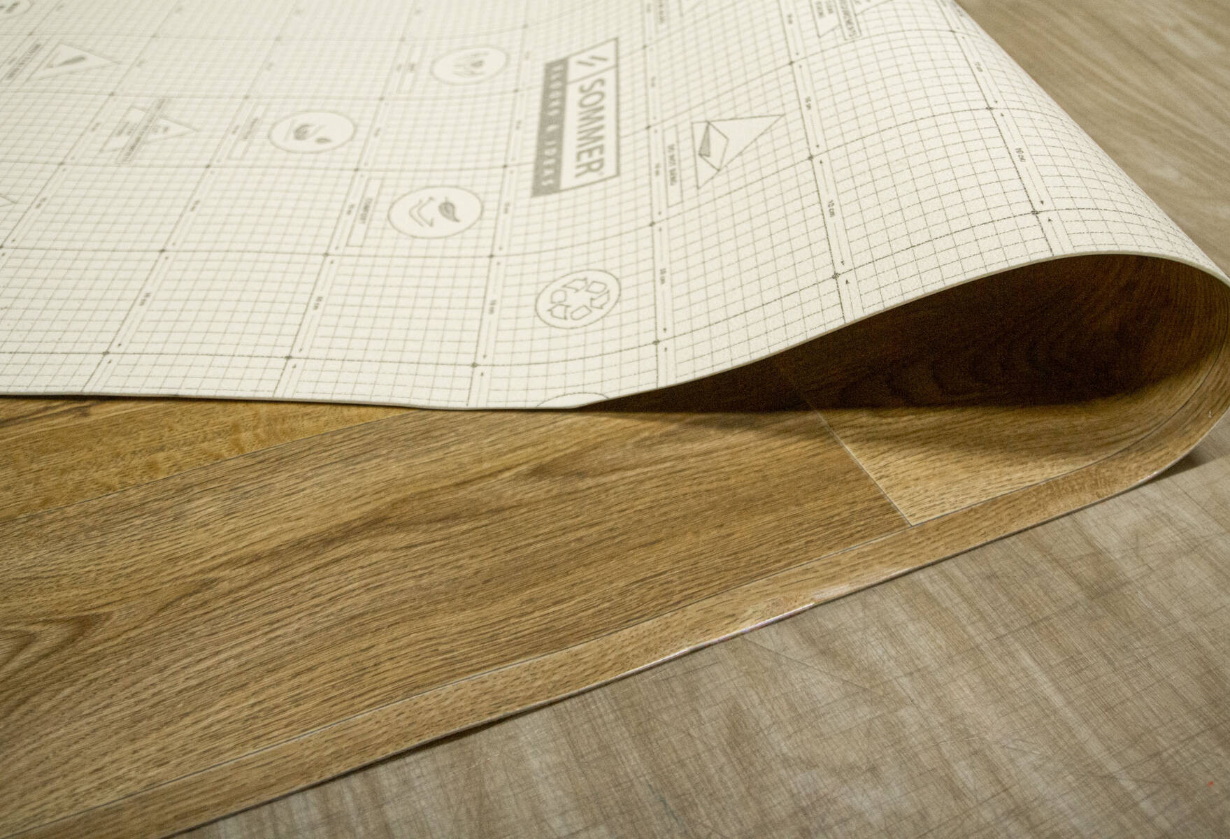 PVC podlaha Eruption Hamilton 1 desky, béžová / hnědá