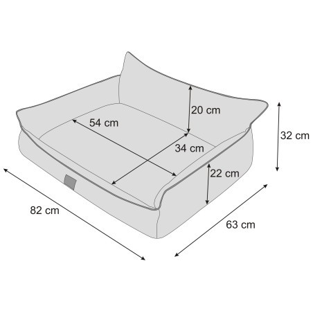 Pelíšek pro psa JOKER XL ekolen, černý ekolen