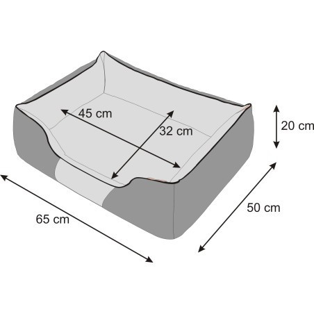 Pelíšek Prestige L béžový, tlapky