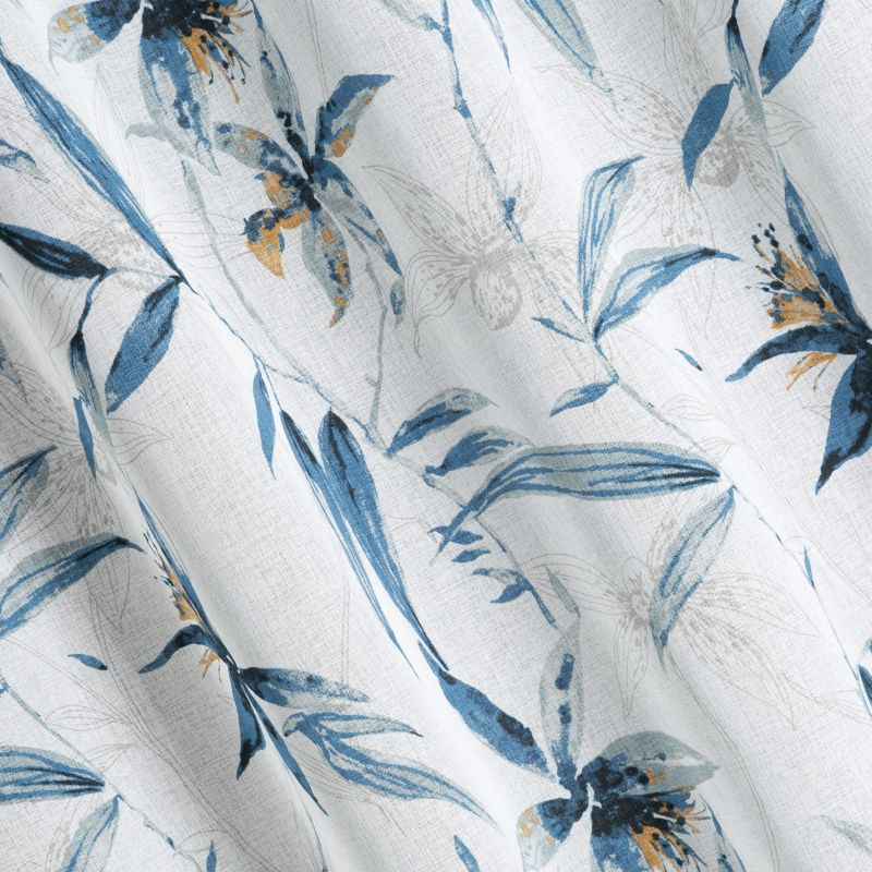 Záclona AIDA bílo-modrá - na průchodkách