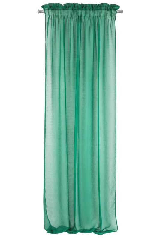 Hotová záclona METIS zelená - s tunelem