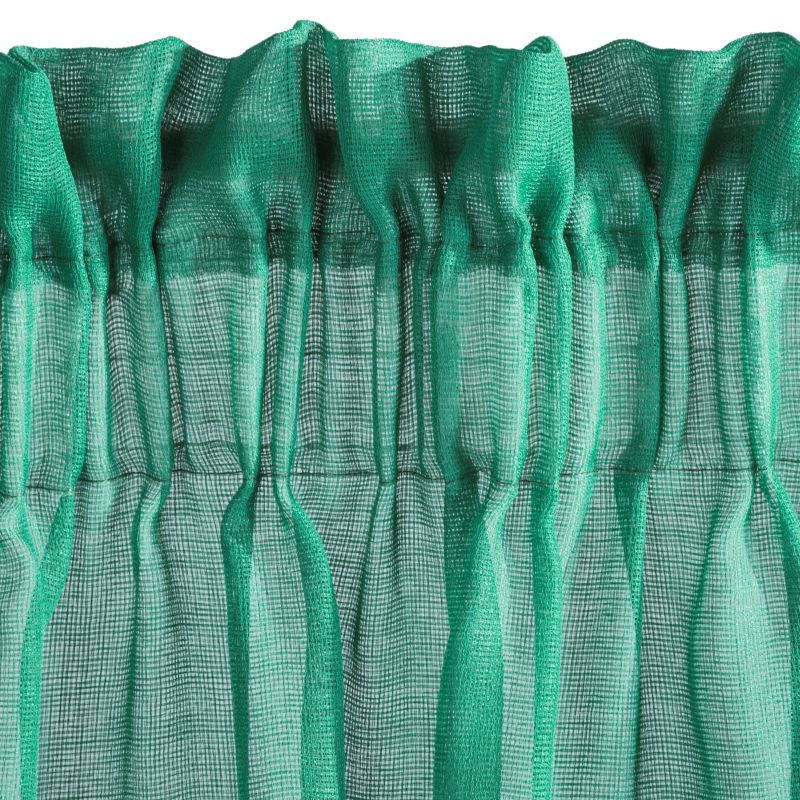 Hotová záclona METIS zelená - s tunelem