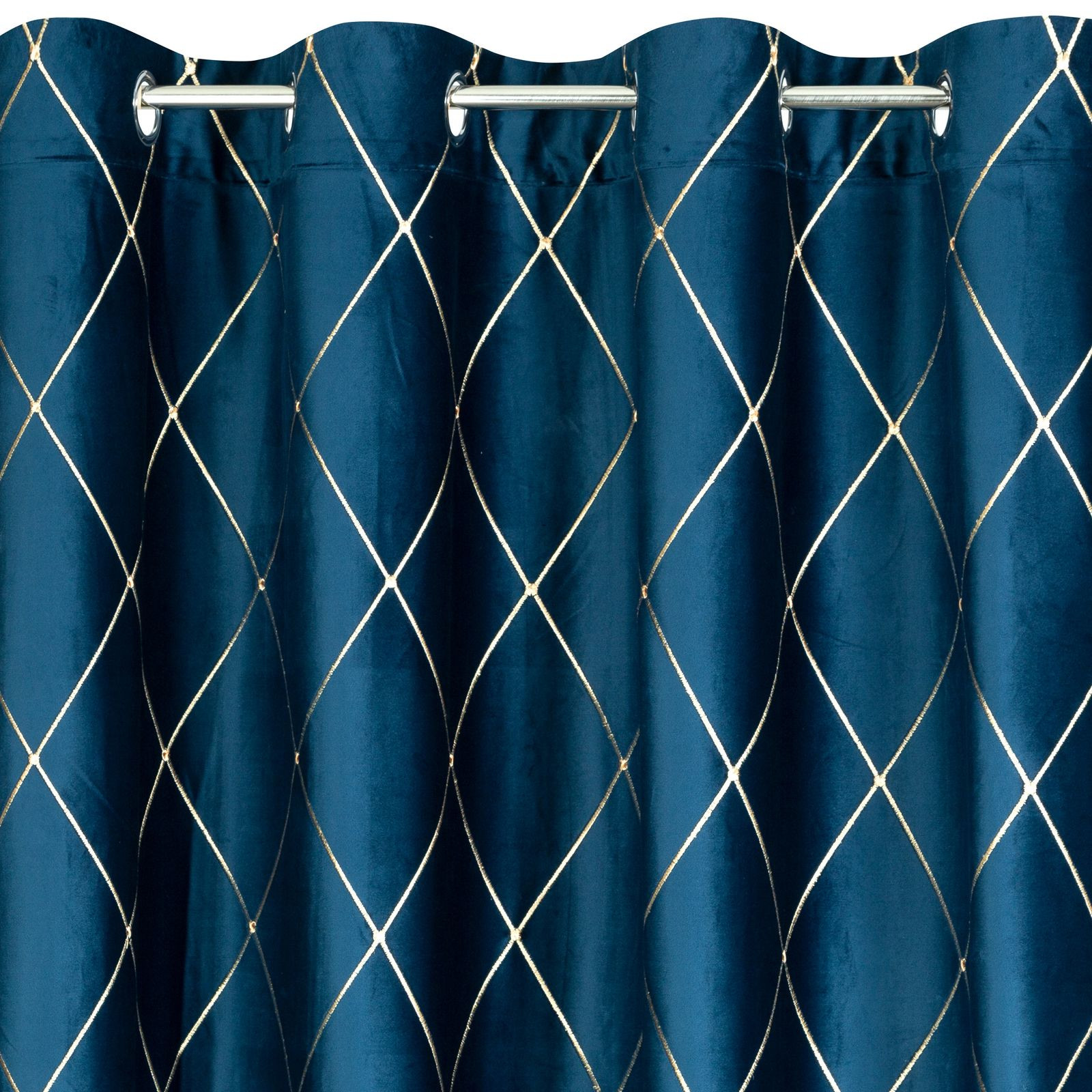 Hotový závěs PIERRE CARDIN MARGO granátový / zlatý - na průchodkách