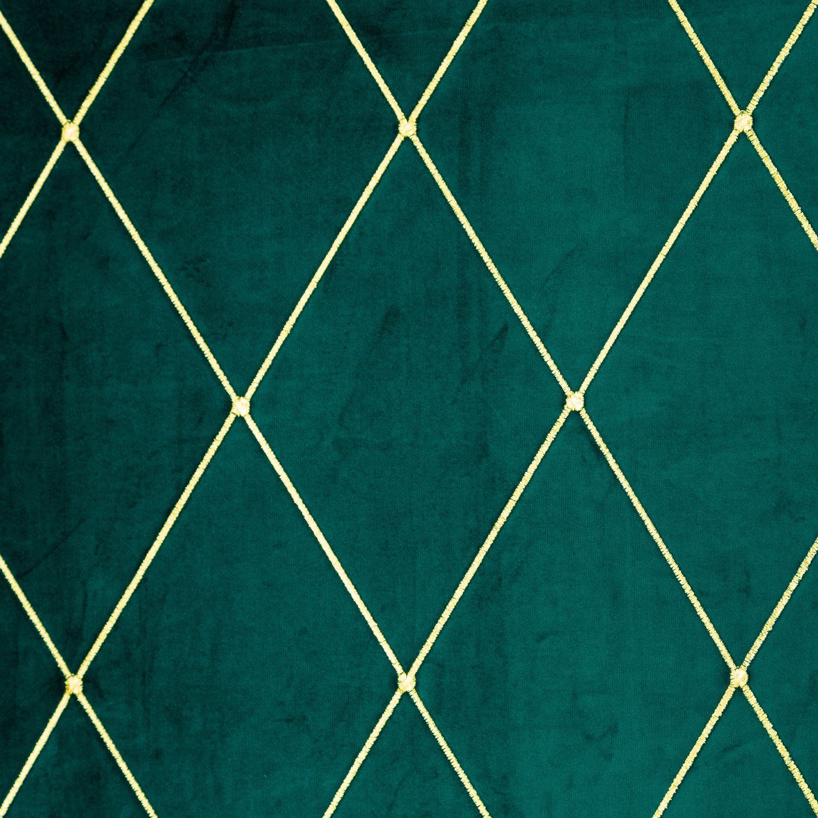 Hotový závěs PIERRE CARDIN MARGO tmavě tyrkysový / zlatý - na průchodkách