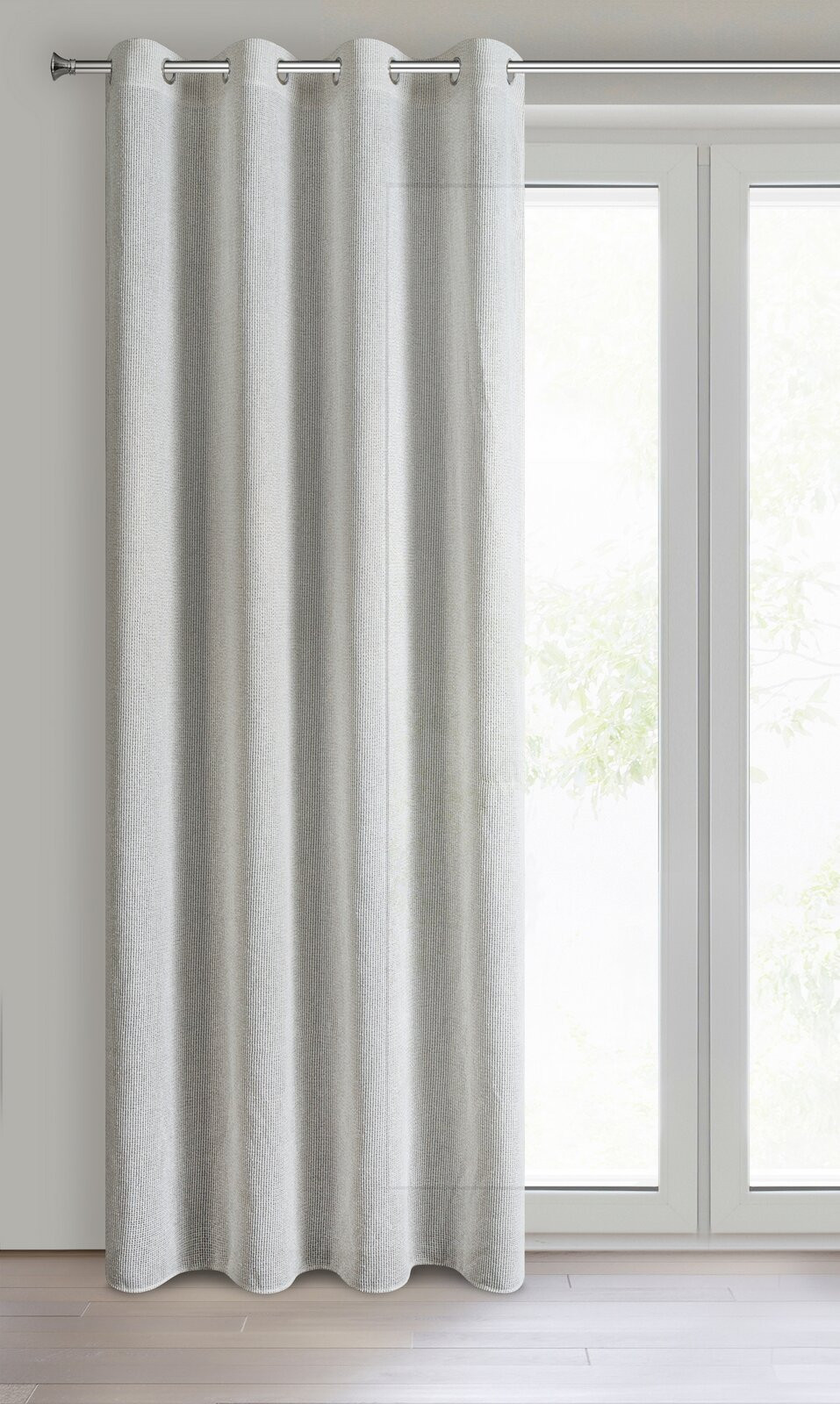 Hotový závěs ABBY naturální - na průchodkách