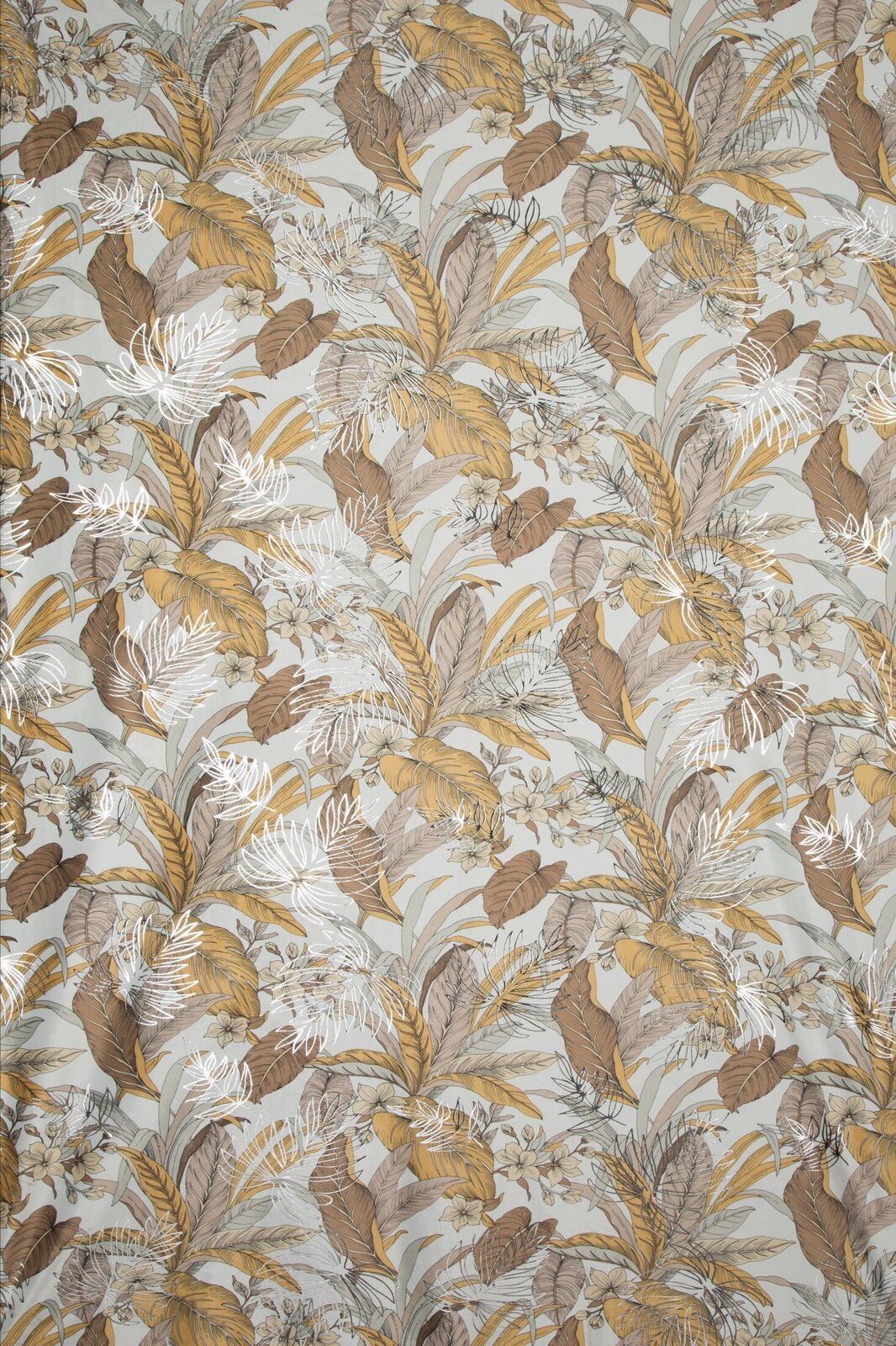 Hotový závěs ADEL bílo-stříbrný - na průchodkách