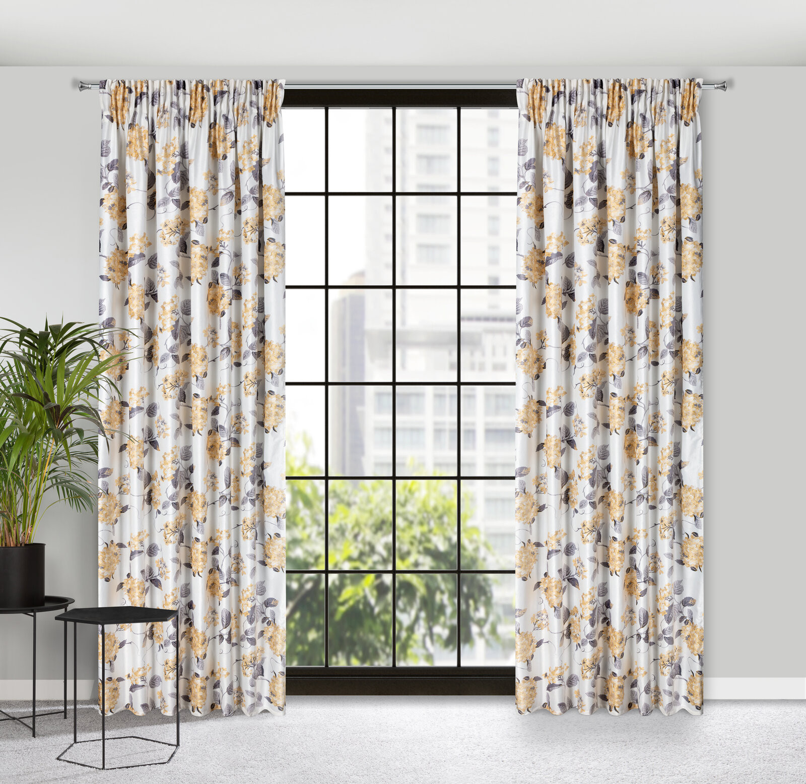 Hotový závěs ALISON vícebarevný - na pásce