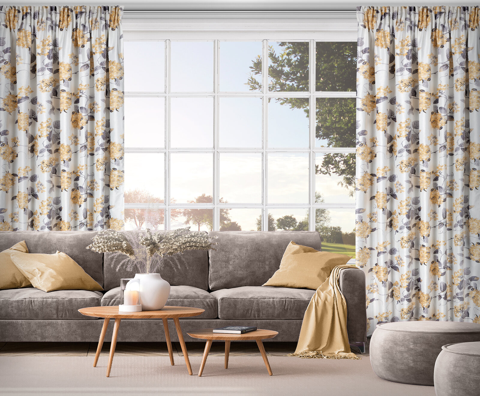 Hotový závěs ALISON vícebarevný - na pásce