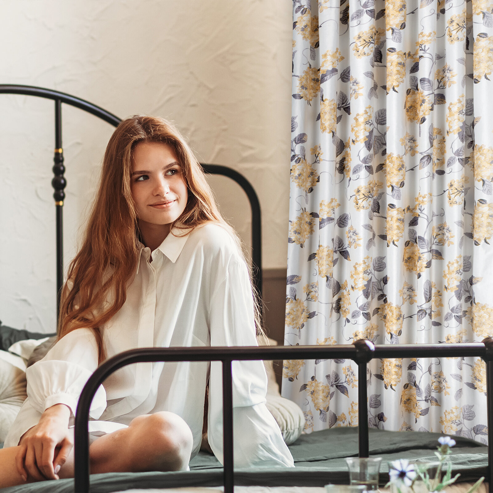 Hotový závěs ALISON vícebarevný - na pásce