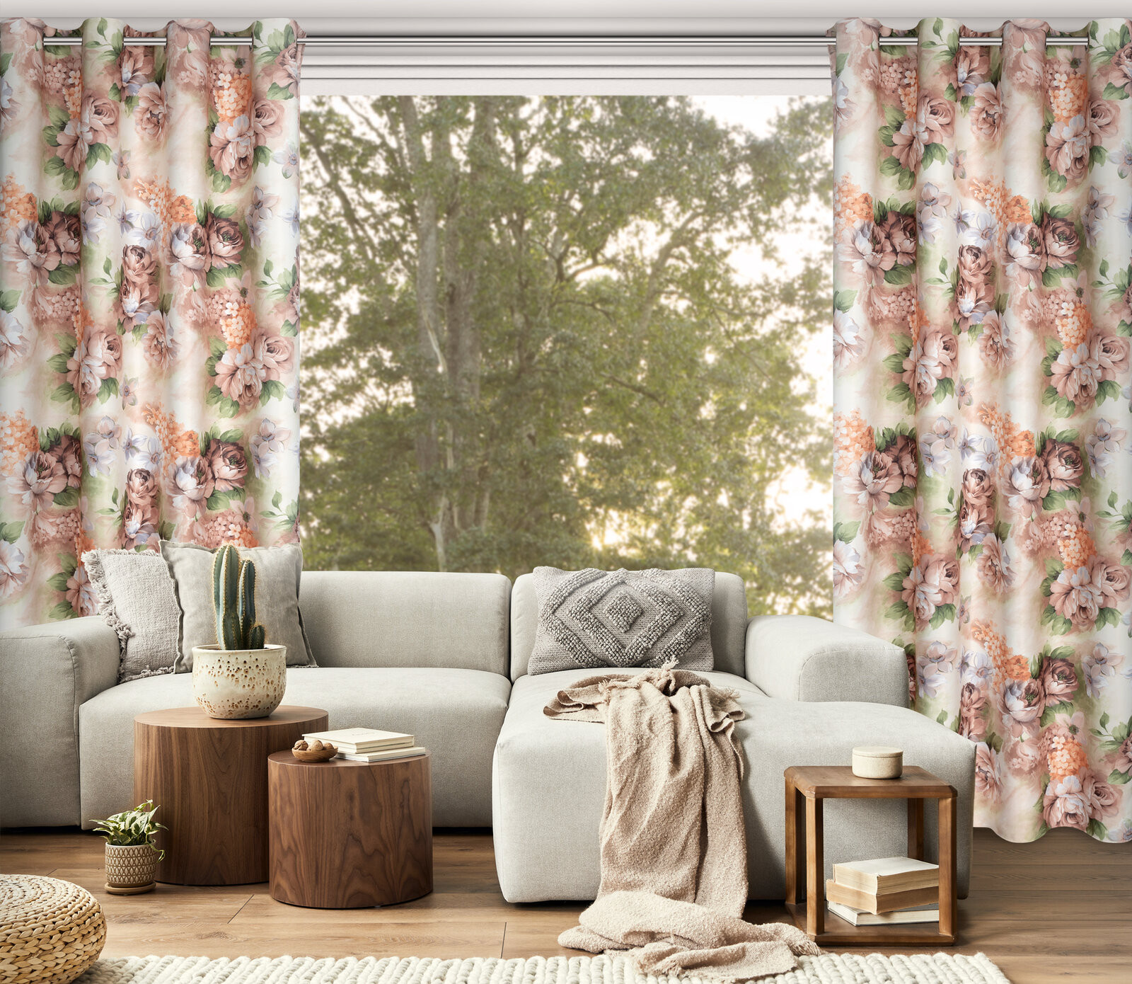 Hotový závěs ALTEA vícebarevný - na průchodkách