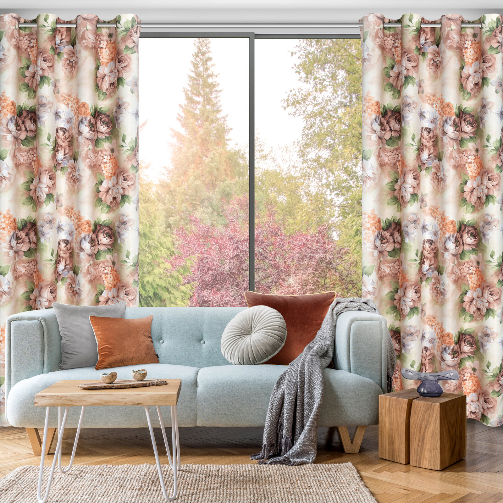 Hotový závěs ALTEA vícebarevný - na průchodkách