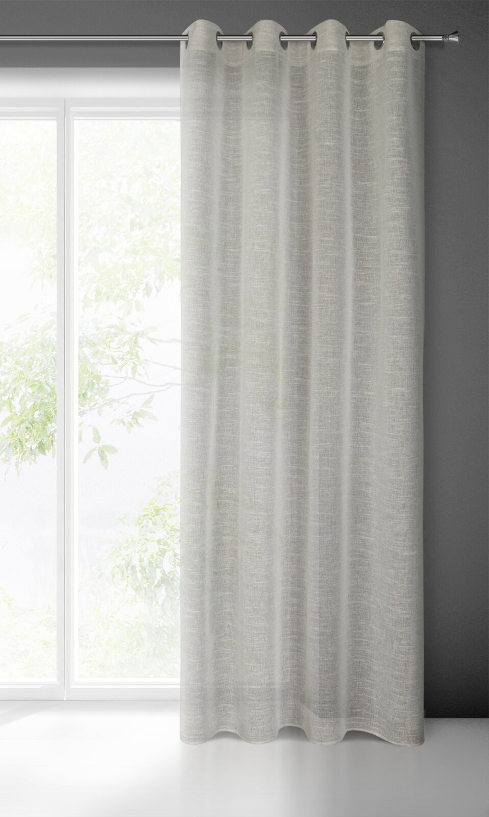 Hotový závěs AMARI béžový - na průchodkách