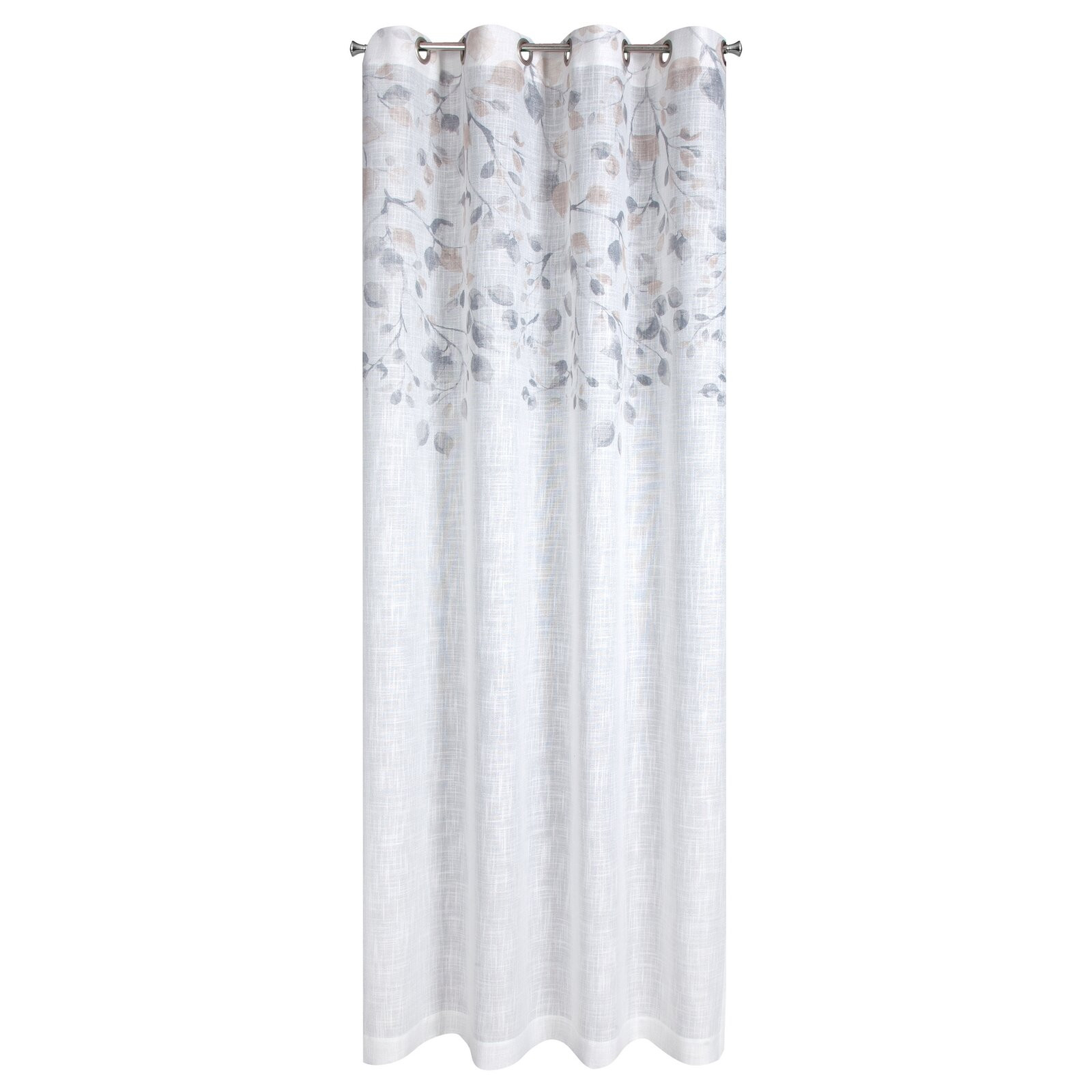 Hotový závěs ANA bílý / béžový - na průchodkách