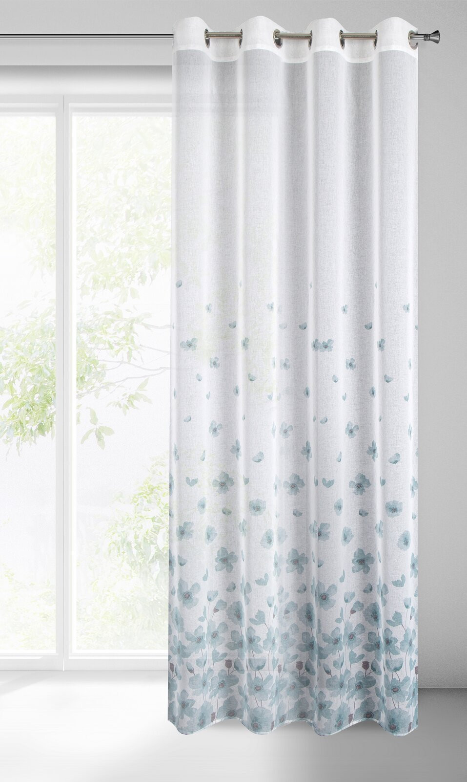 Hotový závěs ANDREA bílý - na průchodkách