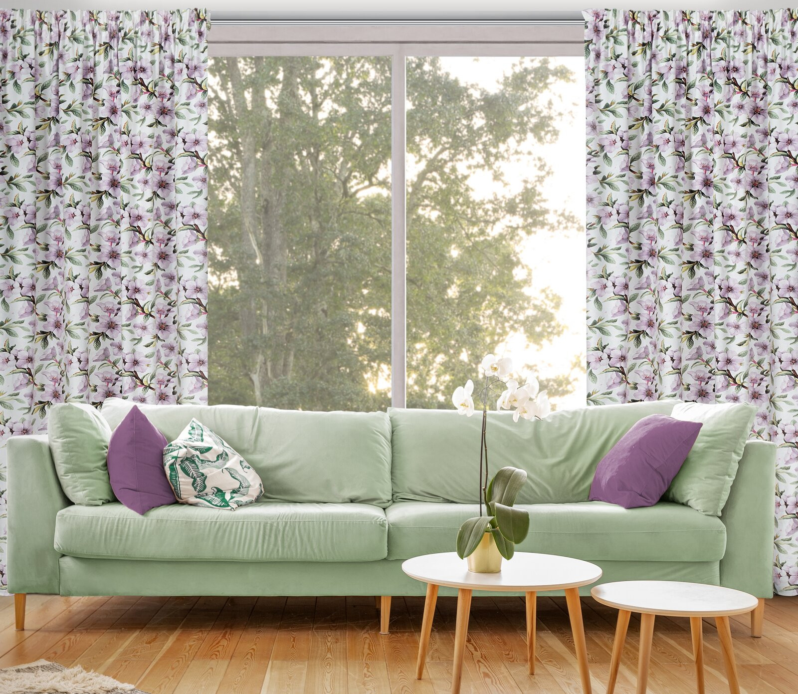 Hotový závěs ARLETA vícebarevný - na pásce