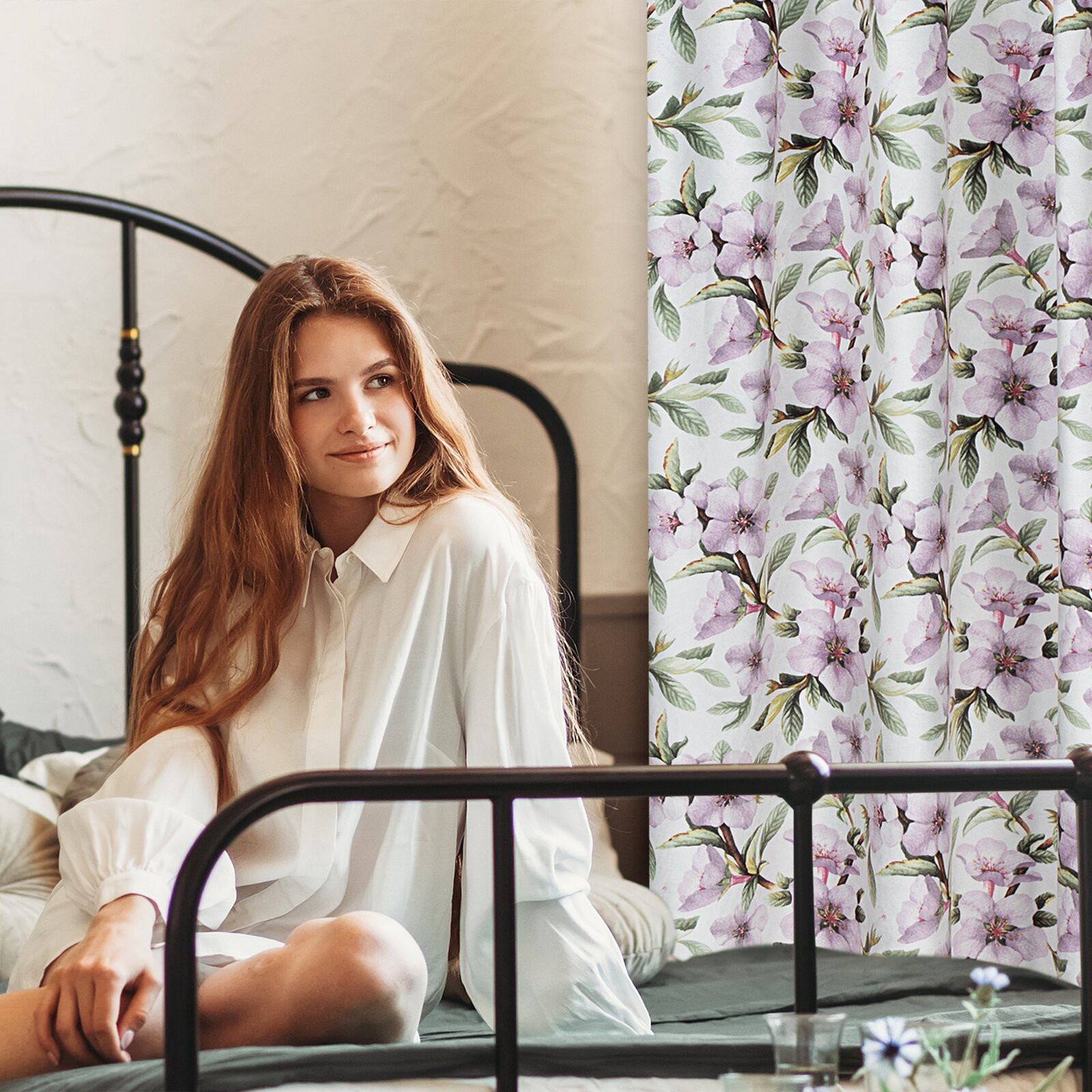 Hotový závěs ARLETA vícebarevný - na pásce