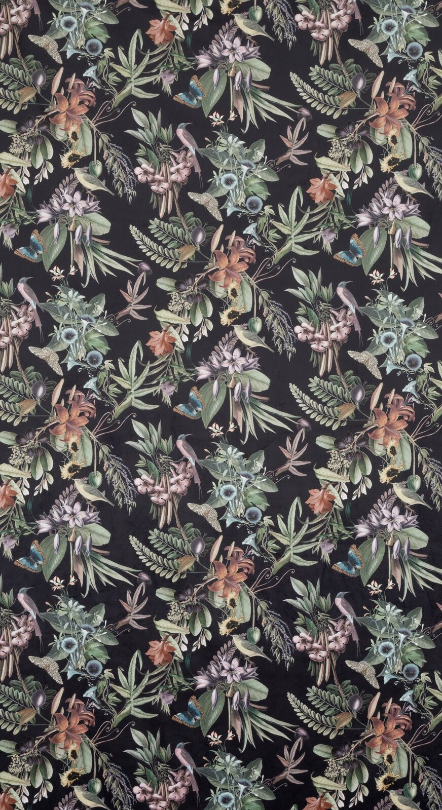 Hotový závěs BECKY černý - na průchodkách