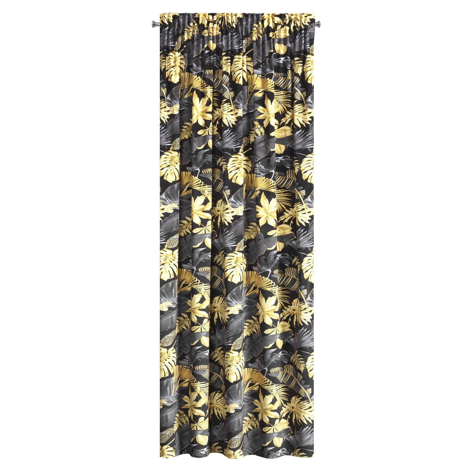 Hotový závěs BLER žlutý - na pásce