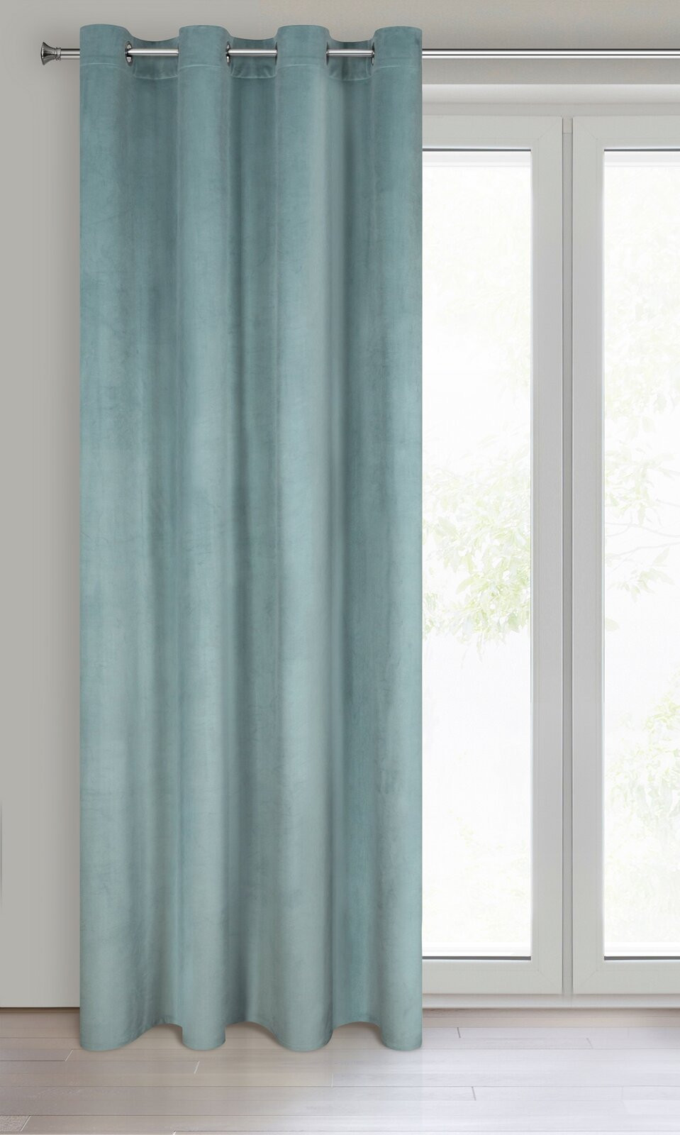 Hotový závěs D91 ROSA šalvějový - na průchodkách